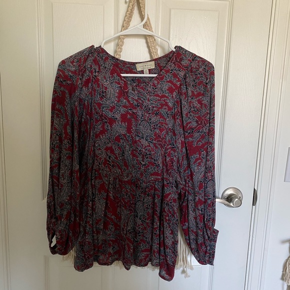 Puffy sleeve boho blouse - Picture 4 of 6